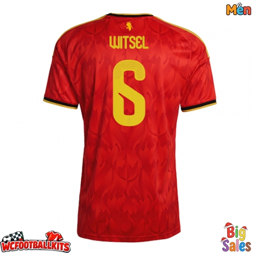 Belgium Axel Witsel #6 Replica Home Stadium Shirt World Cup 2026 Short Sleeve
